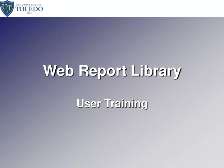 web report library