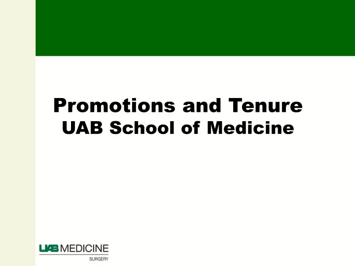 promotions and tenure uab school of medicine