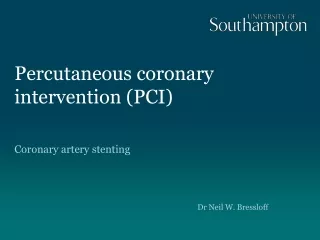 Percutaneous coronary intervention (PCI)