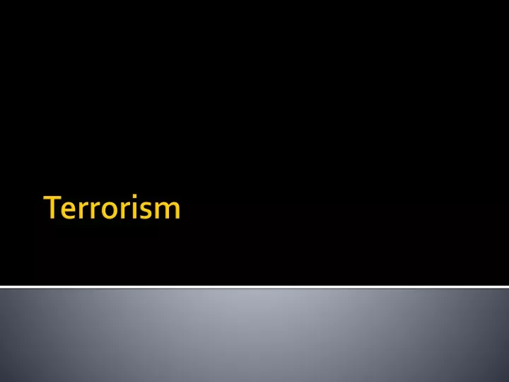 terrorism