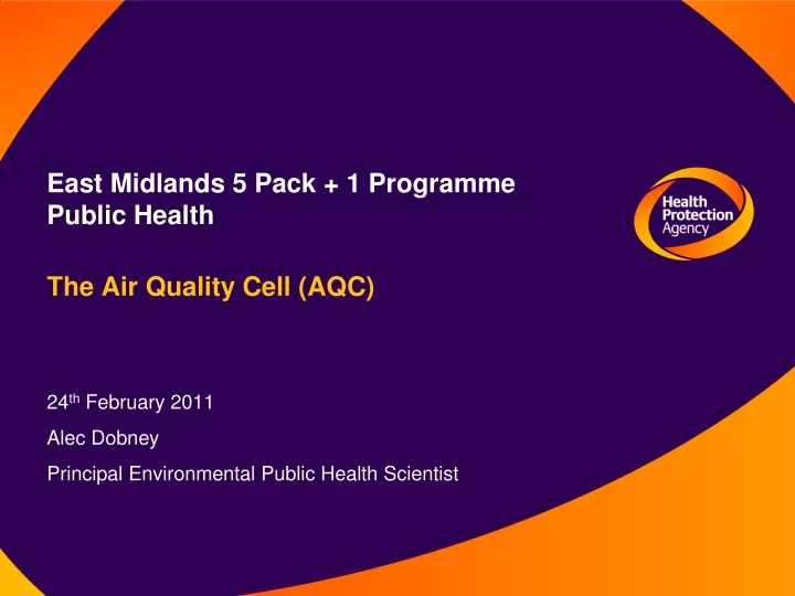 east midlands 5 pack 1 programme public health the air quality cell aqc