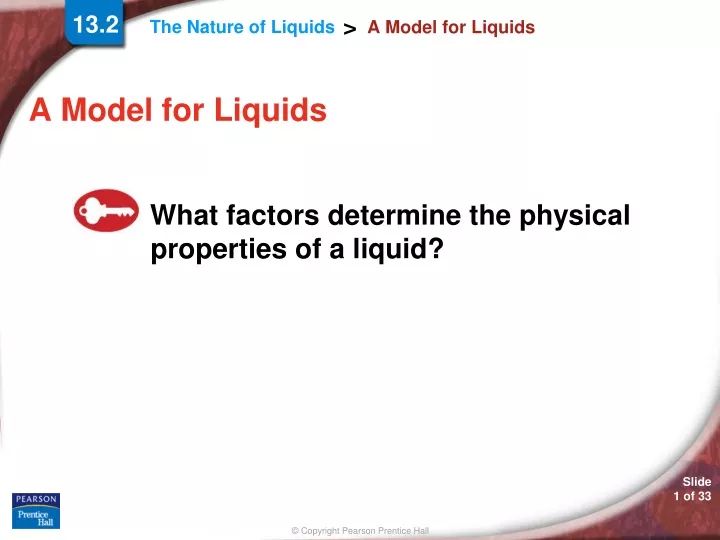 a model for liquids