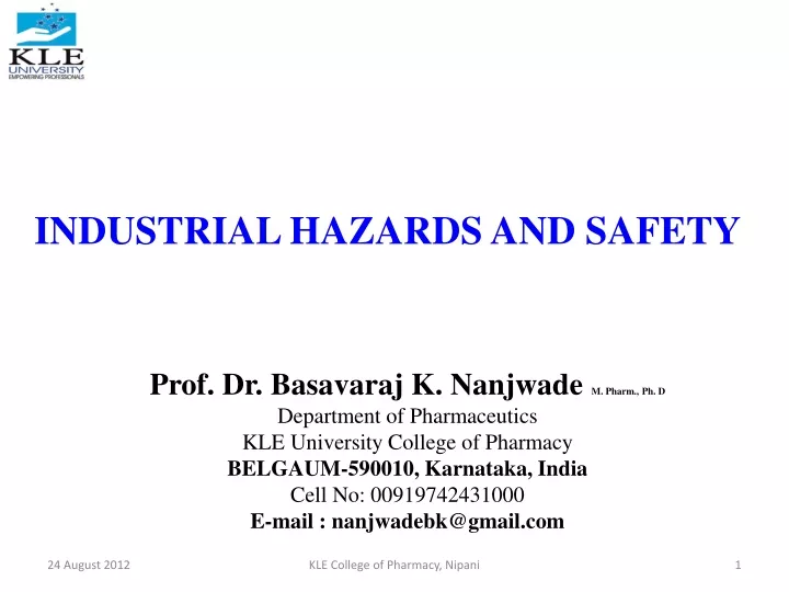industrial hazards and safety