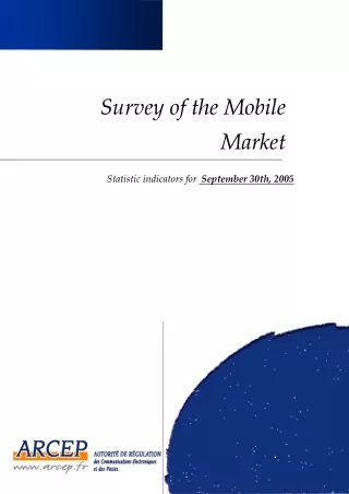 Survey of the Mobile  Market