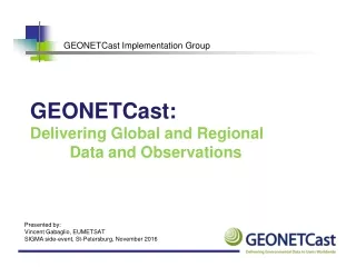 GEONETCast Implementation Group