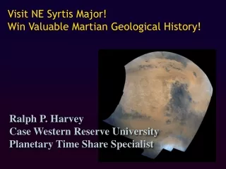 Visit NE Syrtis Major!   Win Valuable Martian Geological History!