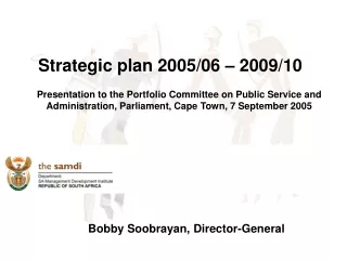Strategic plan 2005/06 – 2009/10