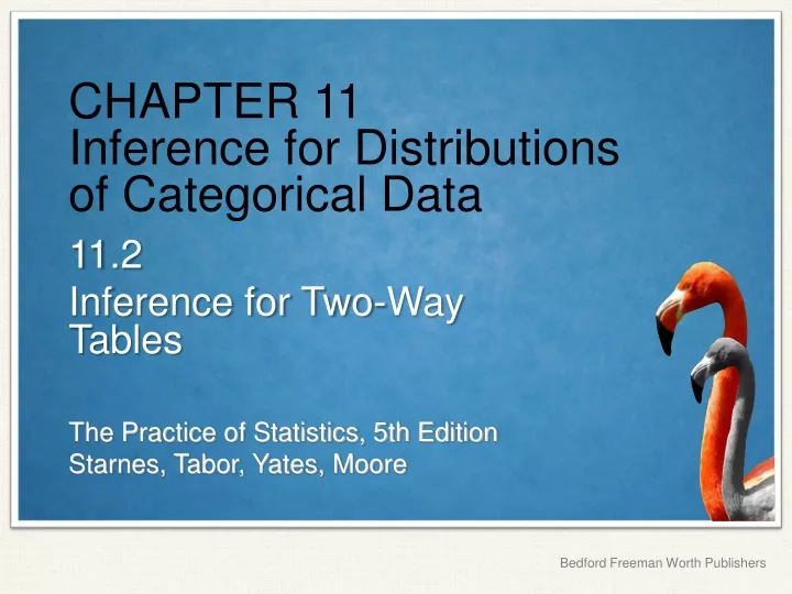 chapter 11 inference for distributions of categorical data
