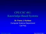 Expert Systems Design: Concepts and Methods for Software Engineering - slide 1