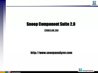 Snoop Component Suite 2.0