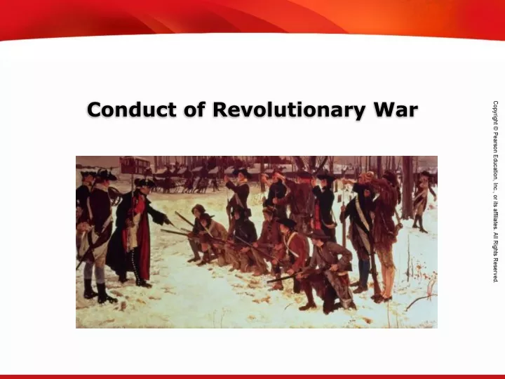 conduct of revolutionary war