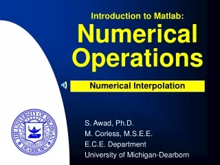 Numerical Operations