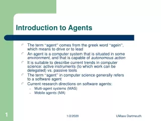 Introduction to Agents