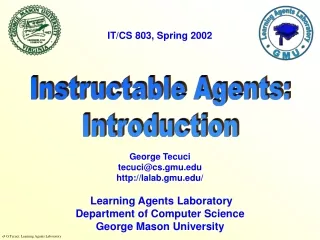 Instructable Agents: Introduction