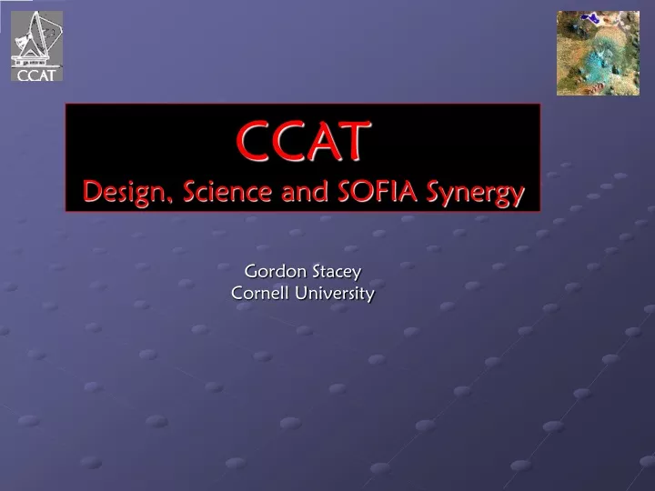 ccat design science and sofia synergy