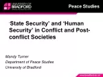 Security Dilemmas in Conflict and Post-Conflict Societies - slide 1