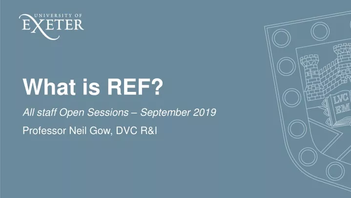 what is ref all staff open sessions september