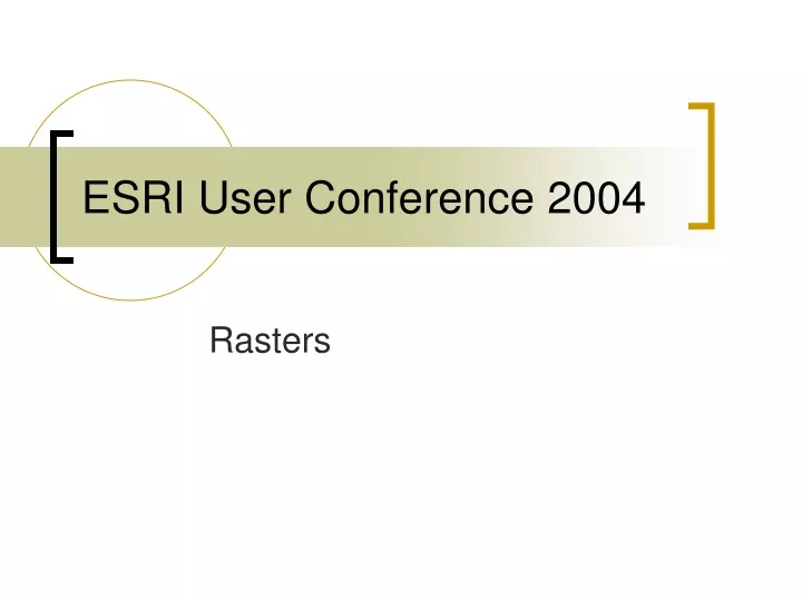 esri user conference 2004