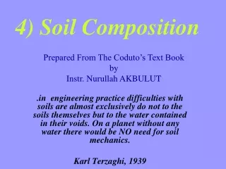 4)  Soil Composition