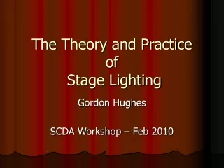 The  Theory and Practice of  Stage Lighting