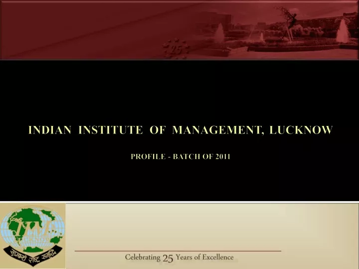 indian institute of management lucknow profile batch of 2011