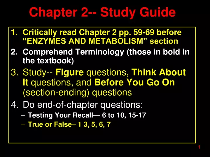 chapter 2 study guide