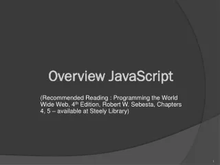 Overview JavaScript