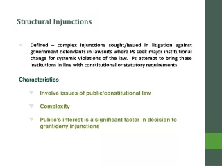 Structural Injunctions