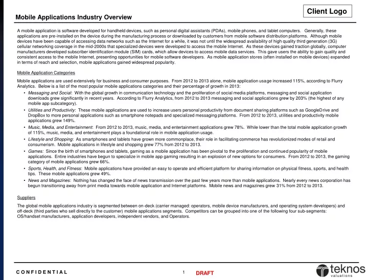 mobile applications industry overview