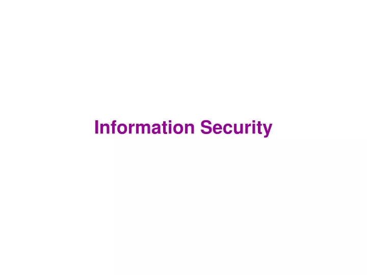 information security