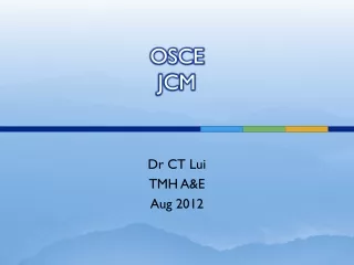 OSCE JCM