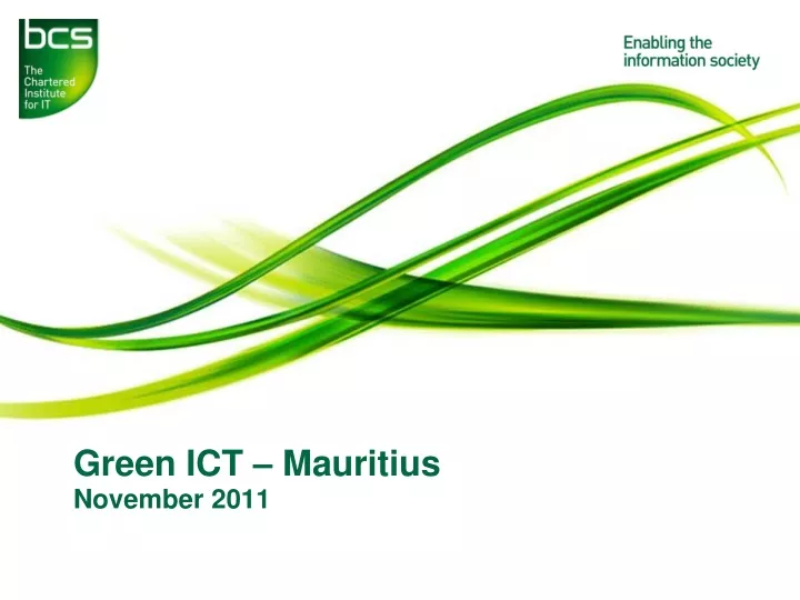 green ict mauritius november 2011