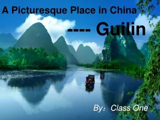 A Picturesque Place in China