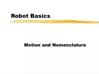 Robot Basics