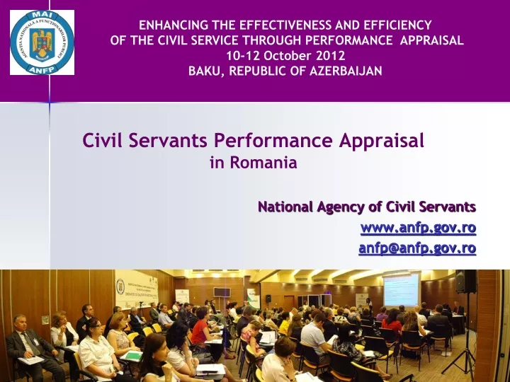 civil servants performance appraisal in romania