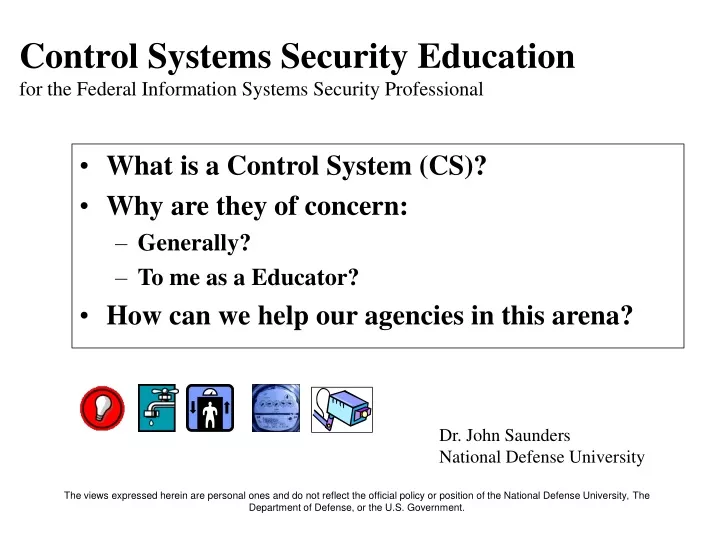 control systems security education