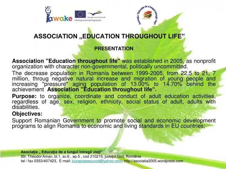 association education throughout life
