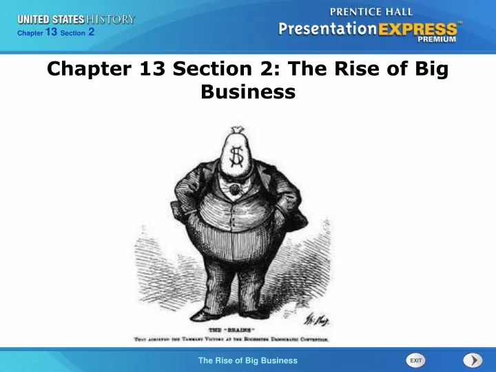 chapter 13 section 2 the rise of big business