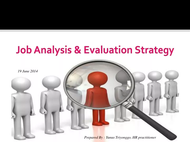 job analysis evaluation strategy