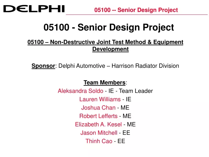 05100 senior design project