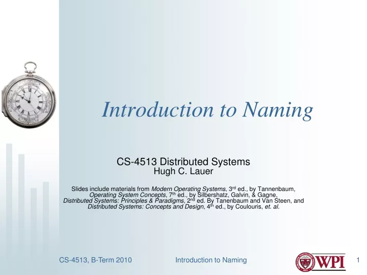 introduction to naming