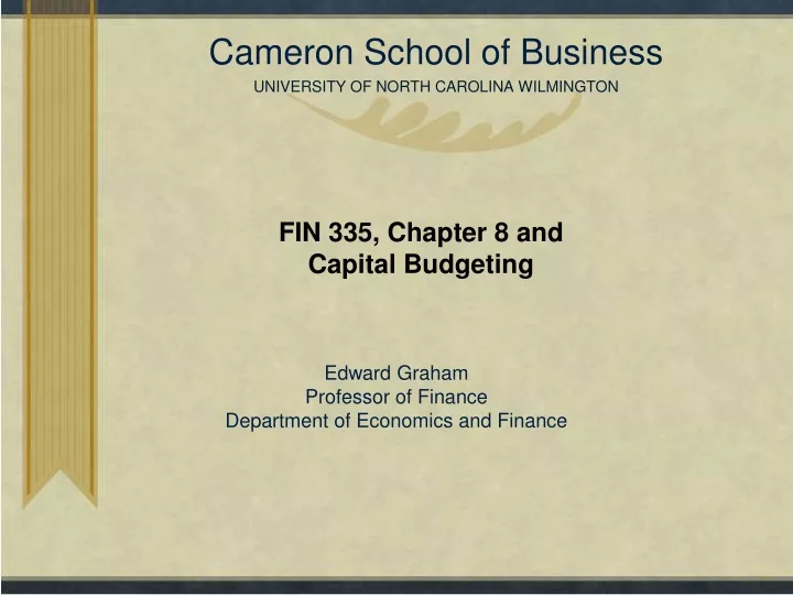 cameron school of business university of north carolina wilmington