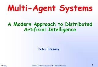 Multi-Agent Systems A Modern Approach to Distributed Artificial Intelligence