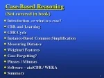 Case-Based Reasoning - slide 1