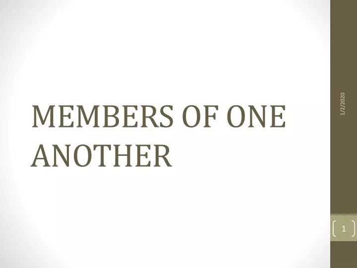 members of one another