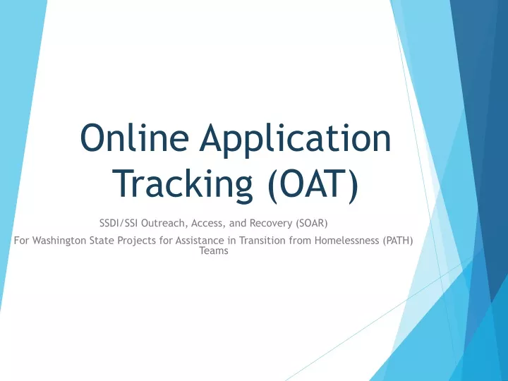 online application tracking oat