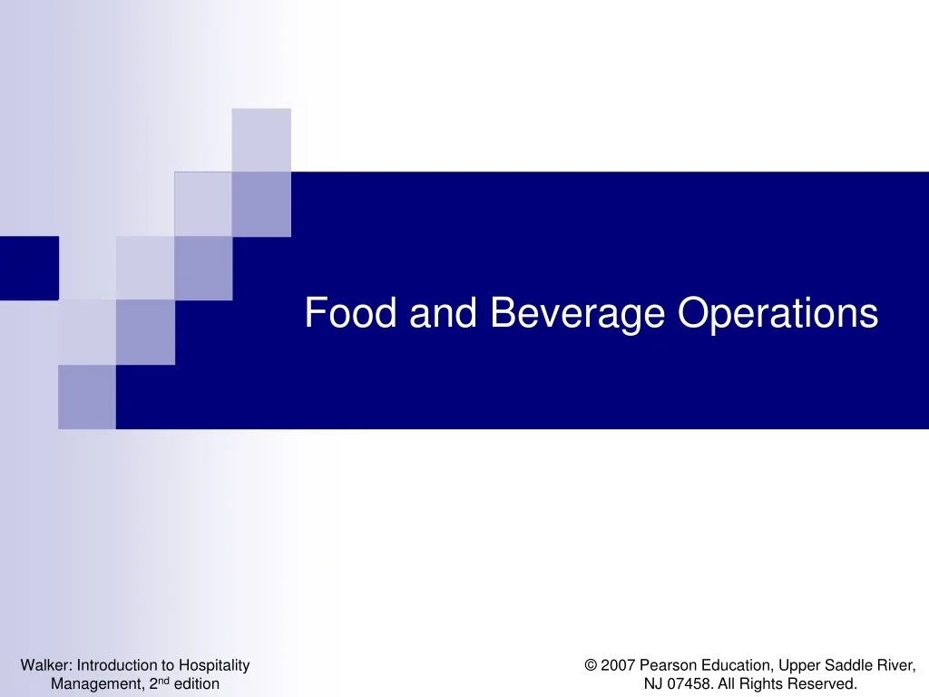 PPT - Food and Beverage Operations PowerPoint Presentation, free ...