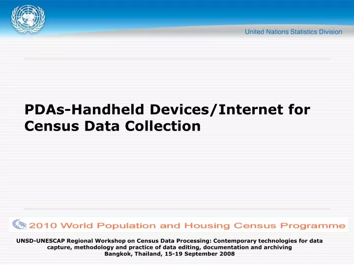 pdas handheld devices internet for census data collection