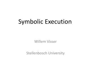 Symbolic Execution