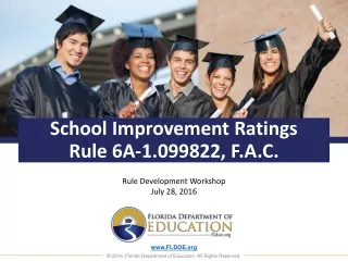 School Improvement Ratings Rule 6A-1.099822, F.A.C.